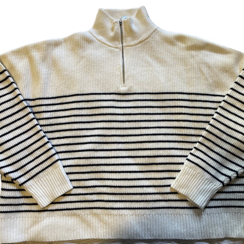 Mango Oversize 1/4 Zip Up Sweater